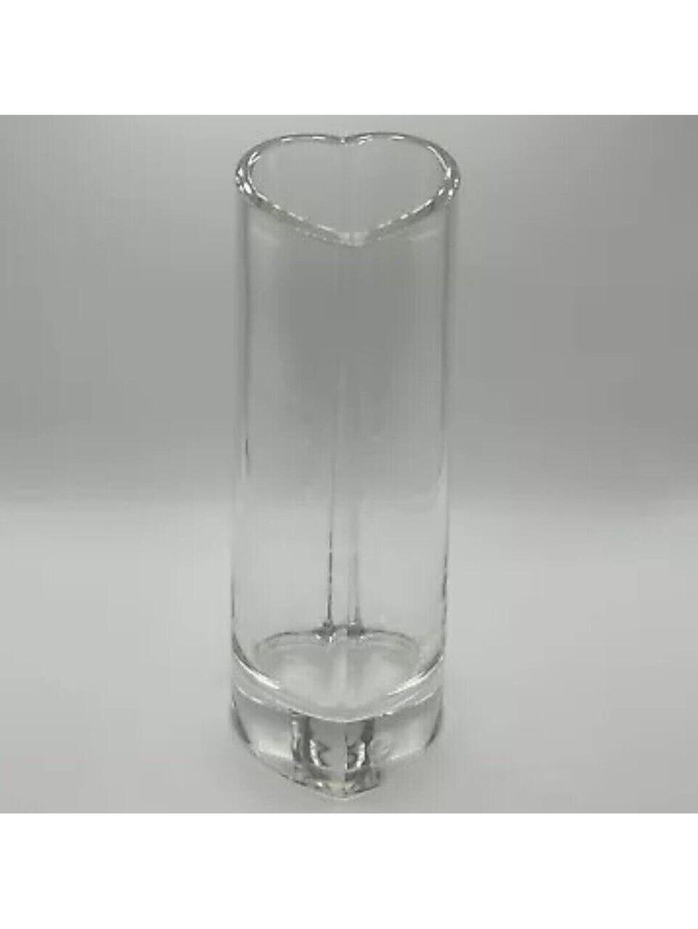 Vintage Orrefors Crystal Heart Vase (Large)